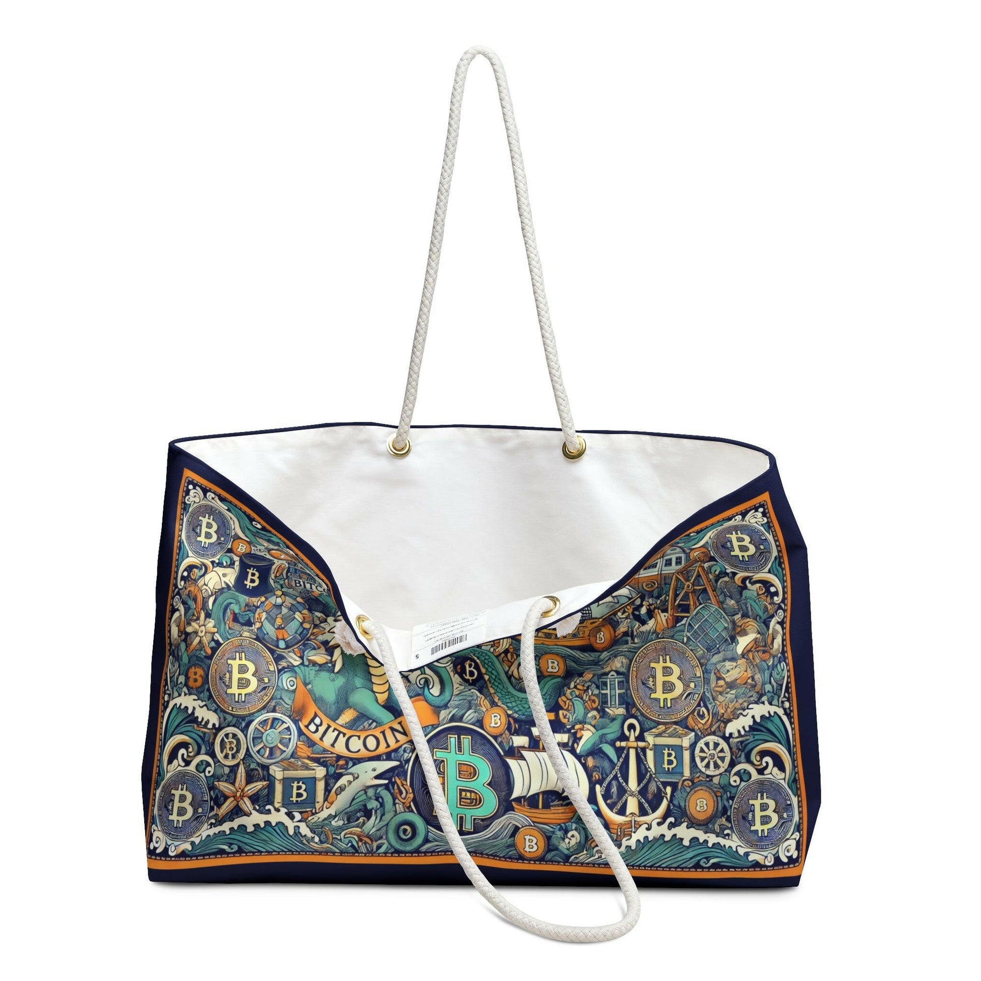 JEKYLL / Bitcoin Weekender Bag - Nikki Nakamoto Bags - The Orange Habit