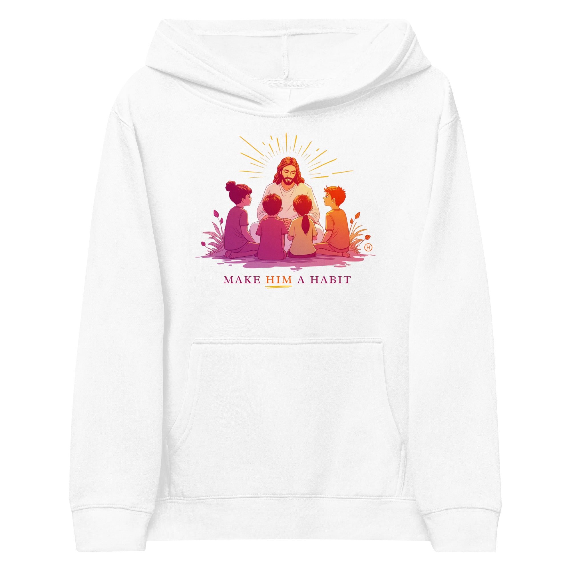 Make Him a Habit Kids Hoodie by Praise Society Kids at SVRN Society