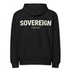 Sovereign under God premium unisex zip hoodie in black | Praise Society