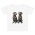White Bitcoin Tee for Infants from the Hodl Dog Weimaraner Collection by lil&