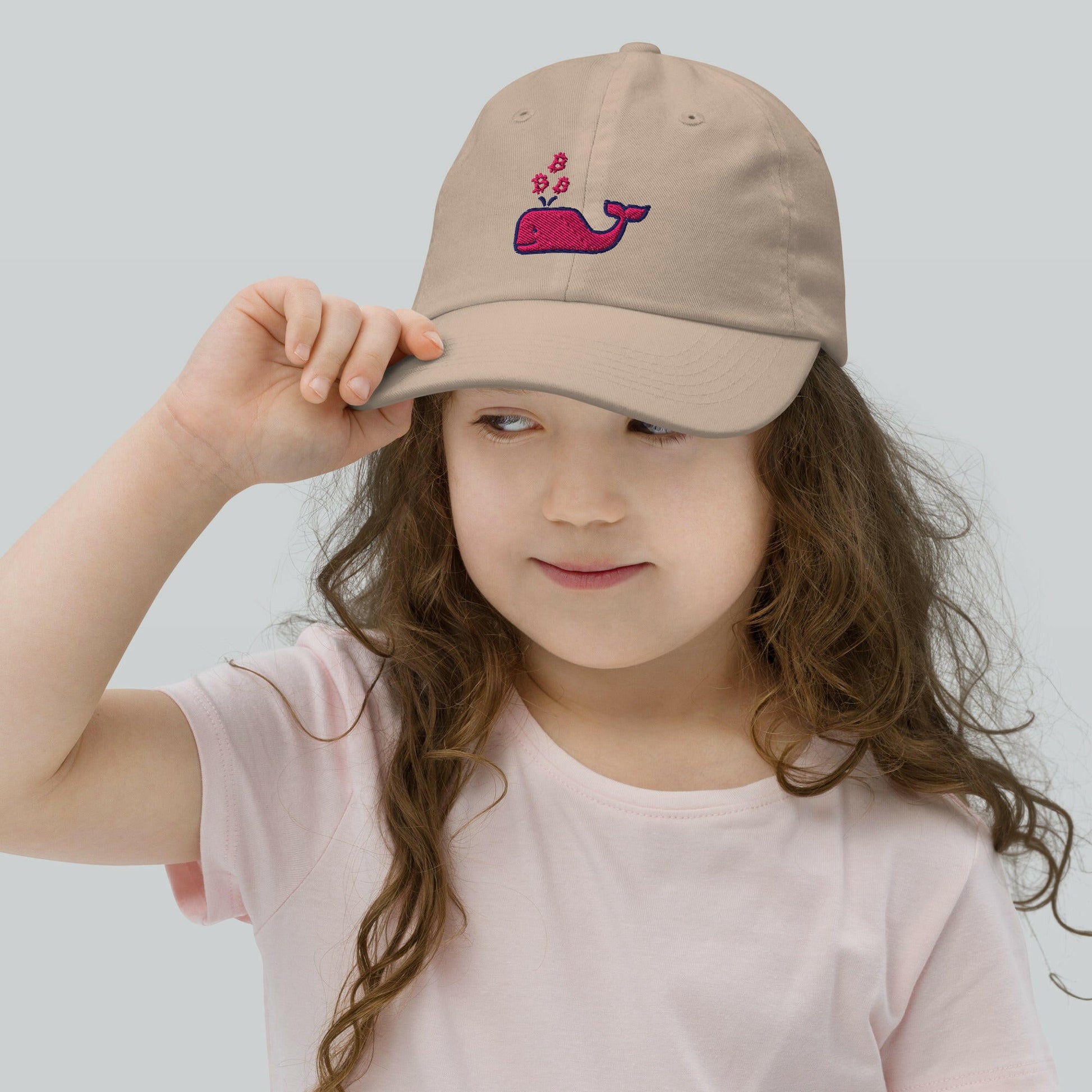 Bitcoin Whale / Kids Pink Bitcoin Hat - Lil'B Hats - The Orange Habit