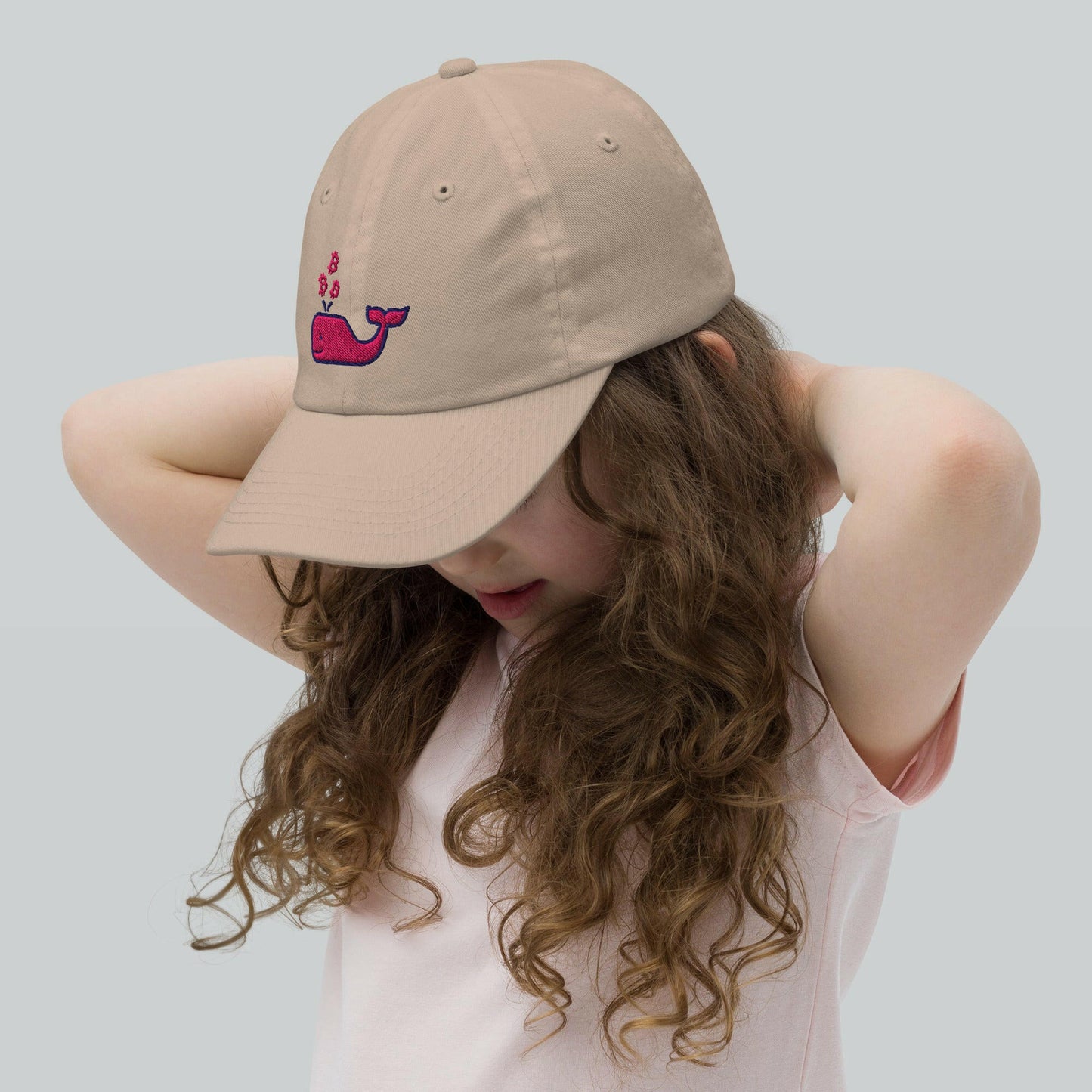 Bitcoin Whale / Kids Pink Bitcoin Hat - Lil'B Hats - The Orange Habit