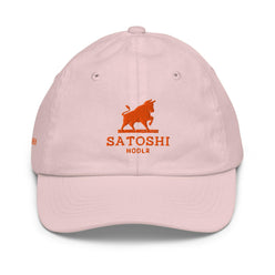 SATOSHI HODLR / Kids Bitcoin Hat - Lil'B Hats - The Orange Habit