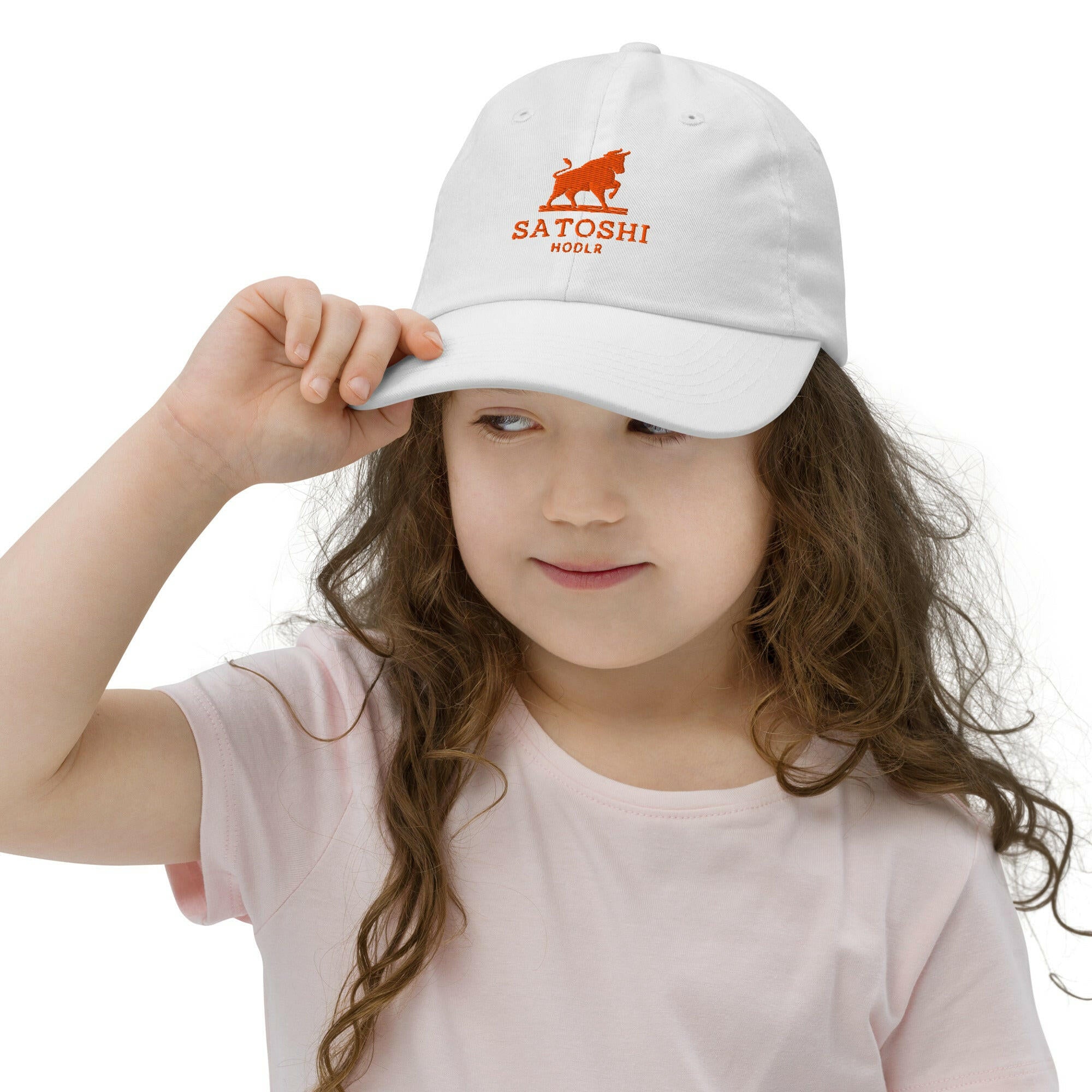 SATOSHI HODLR / Kids Bitcoin Hat - Lil'B Hats - The Orange Habit