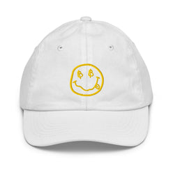 SATOSHI SMILES / Kids' Bitcoin Hat - Lil'B Hats - The Orange Habit