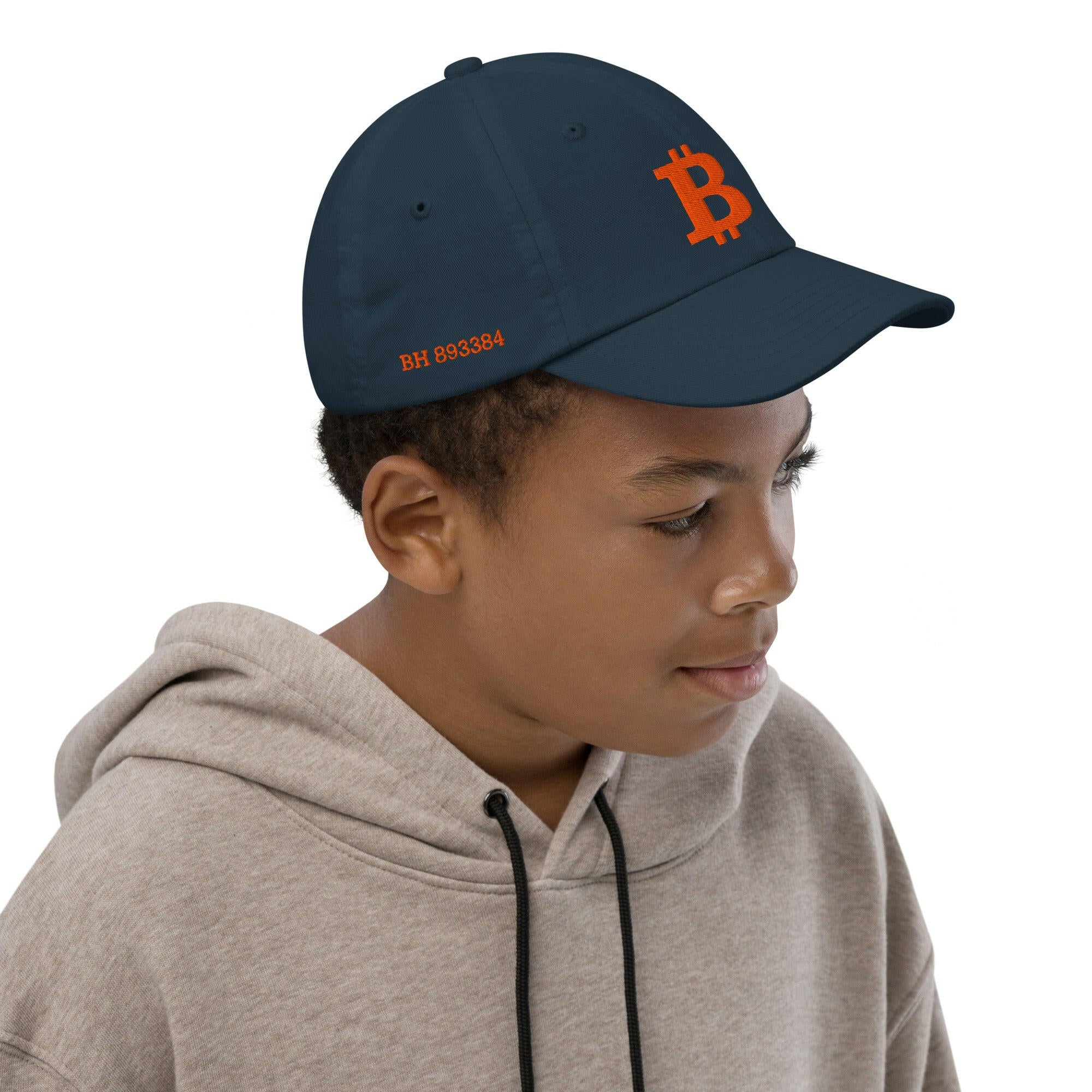 THE B / Kids Bitcoin Hat - Lil'B Hats - The Orange Habit