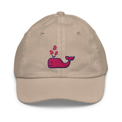 Bitcoin Whale / Kids Pink Bitcoin Hat - Lil'B Hats - The Orange Habit