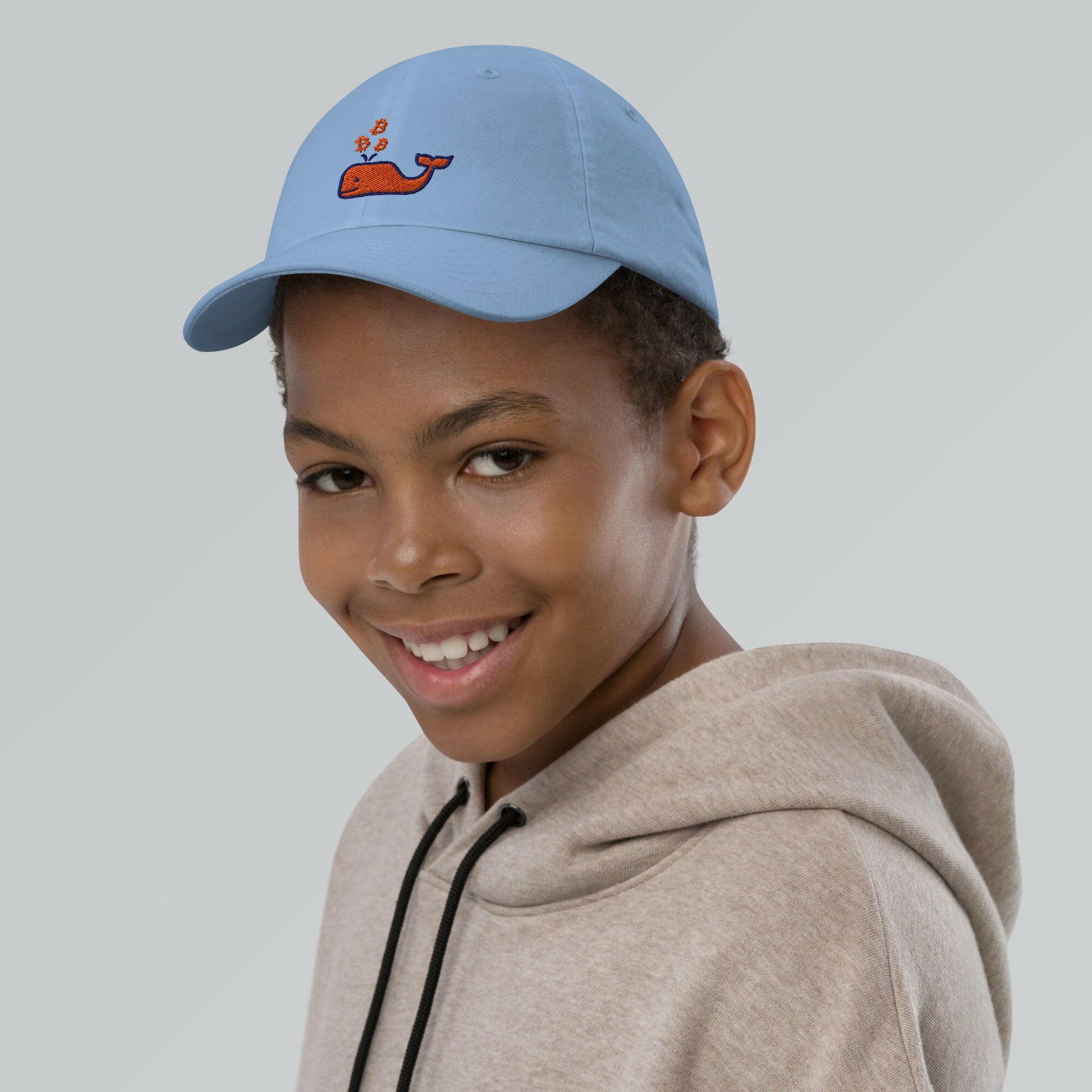 Bitcoin Whale / Kids Bitcoin Hat - Lil'B Hats - The Orange Habit
