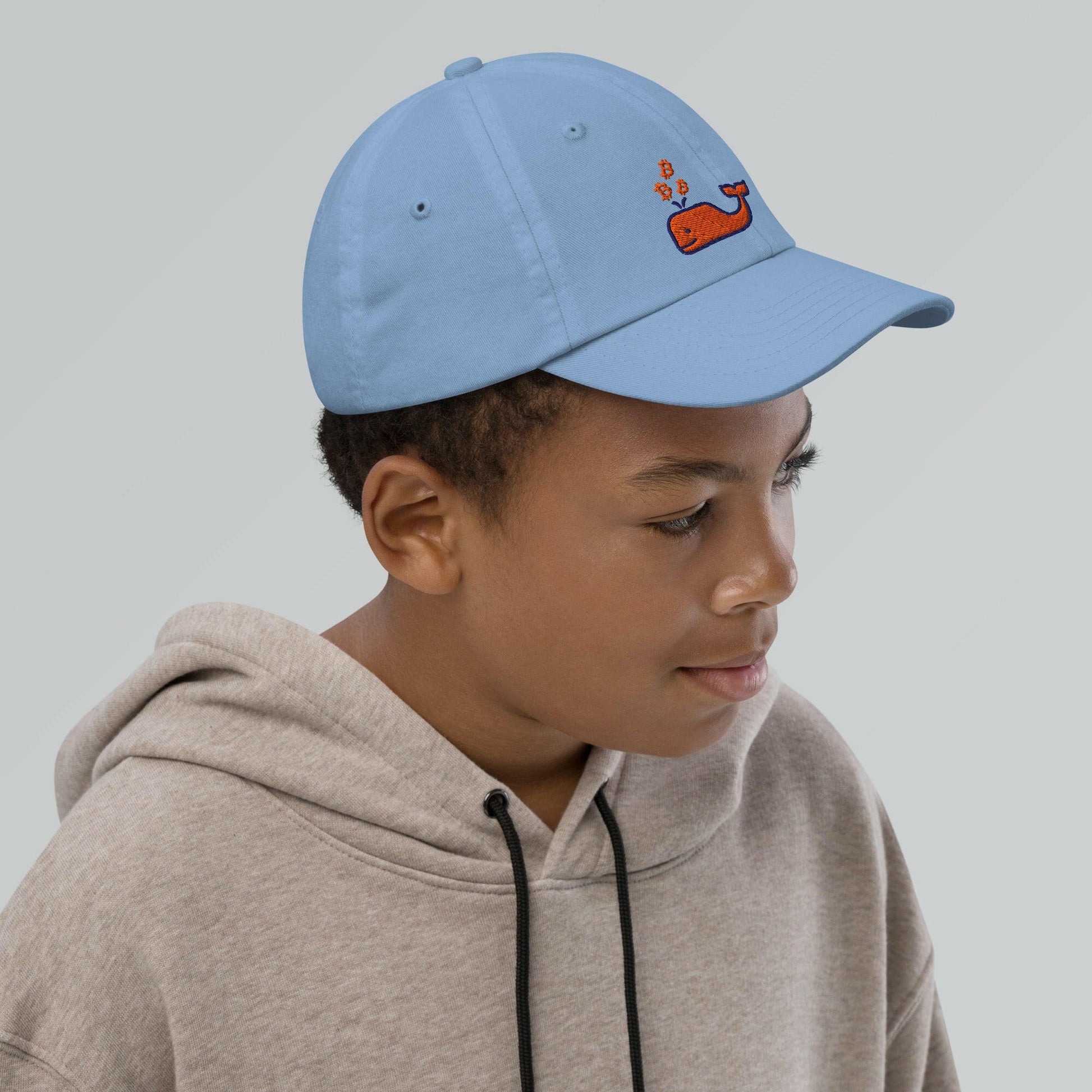 Bitcoin Whale / Kids Bitcoin Hat - Lil'B Hats - The Orange Habit