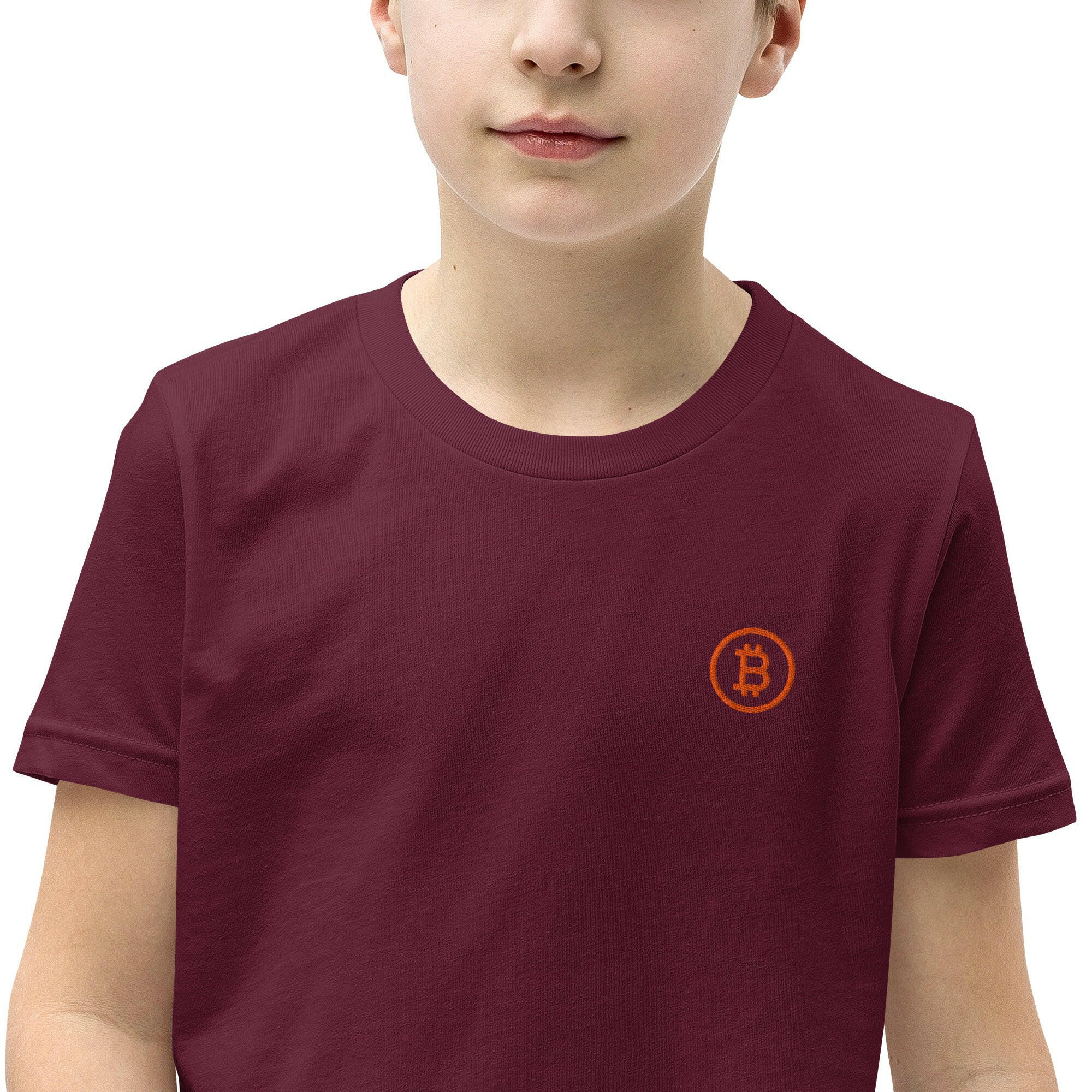 Branded / Kid's Embroidered Bitcoin T-Shirt - Lil'B - The Orange Habit