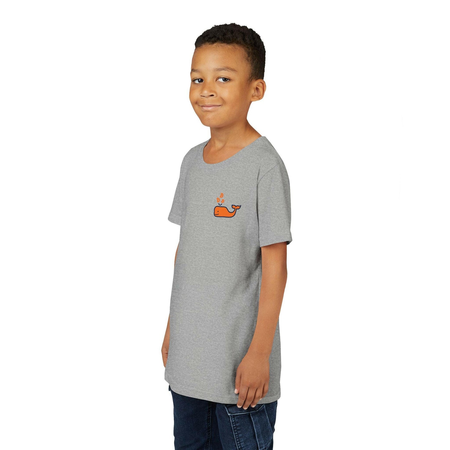 Bitcoin Whale - Orange / Kid's T-Shirt - Lil'B - The Orange Habit