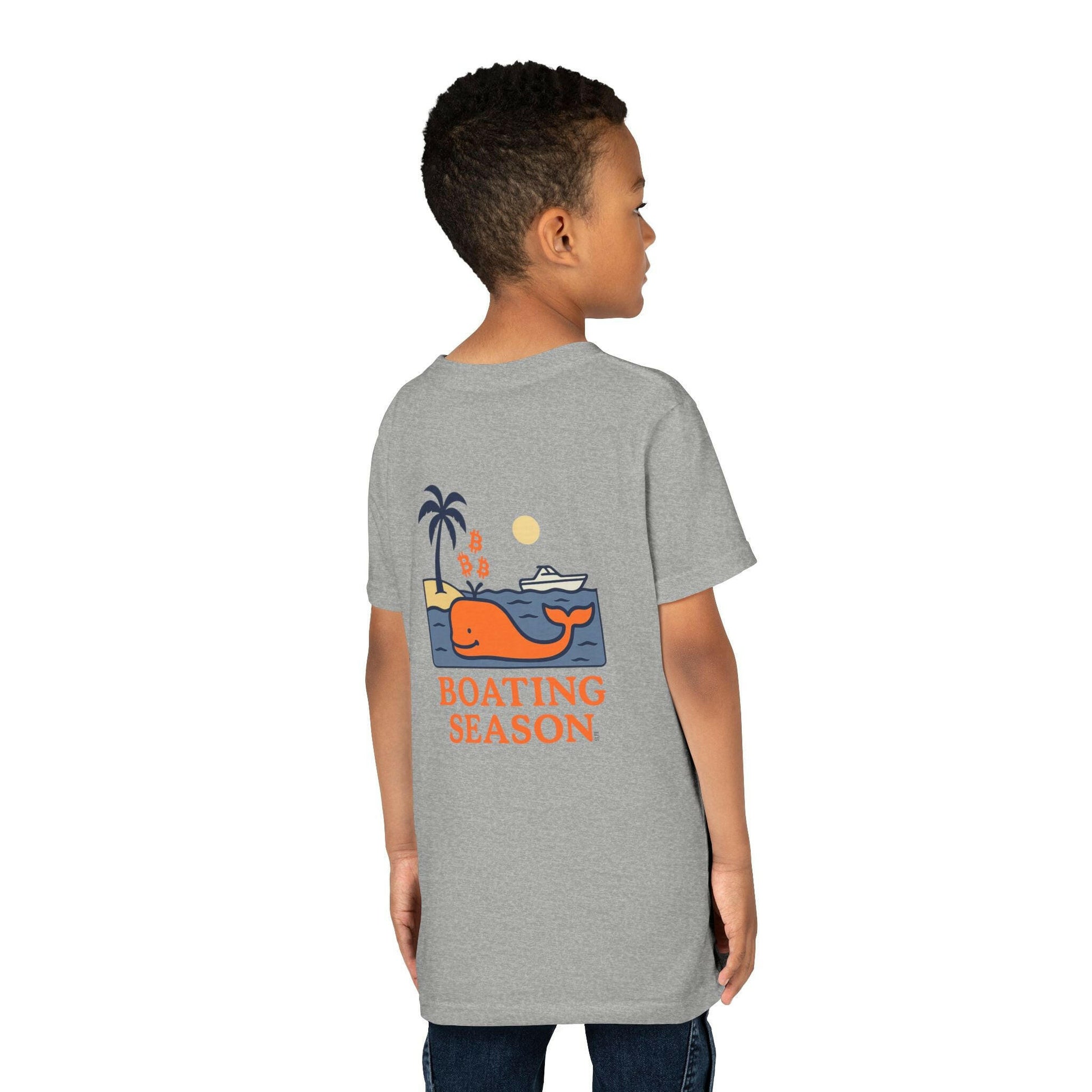 Bitcoin Whale - Orange / Kid's T-Shirt - Lil'B - The Orange Habit