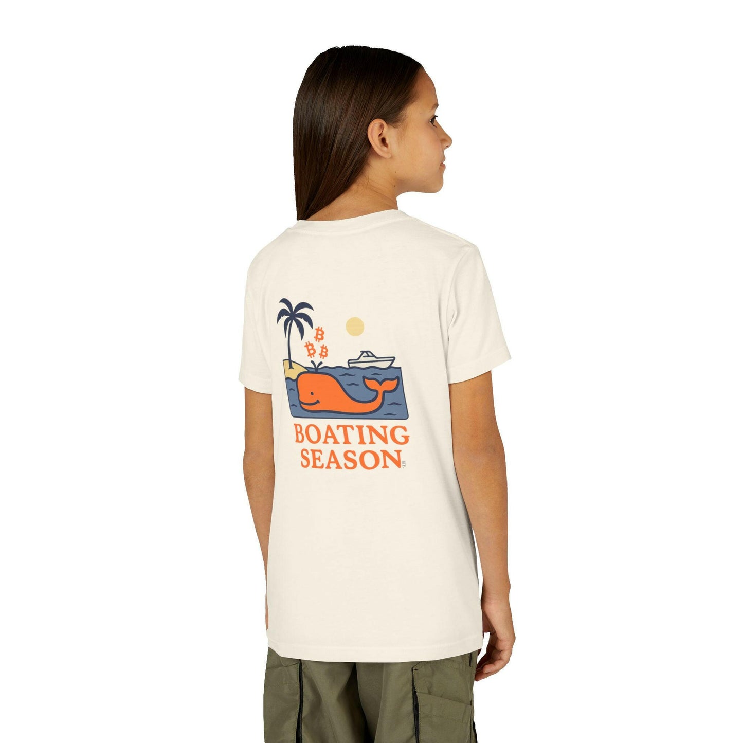 Bitcoin Whale - Orange / Kid's T-Shirt - Lil'B - The Orange Habit