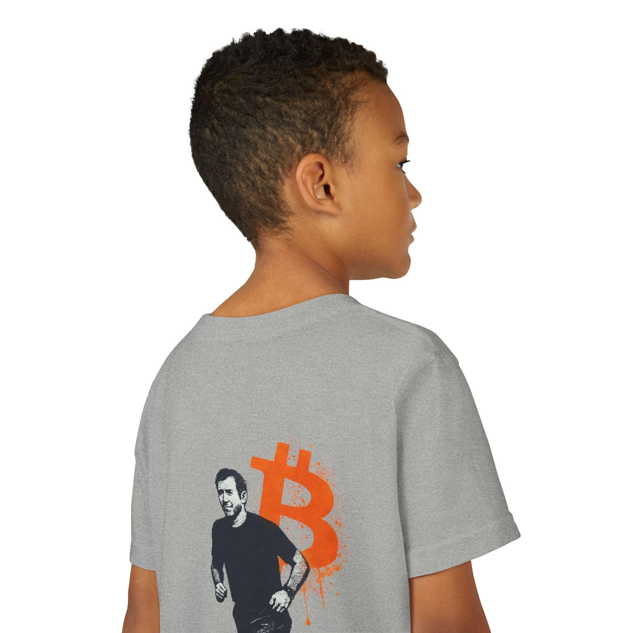 Running Bitcoin / Kid's T-Shirt - Lil'B - The Orange Habit