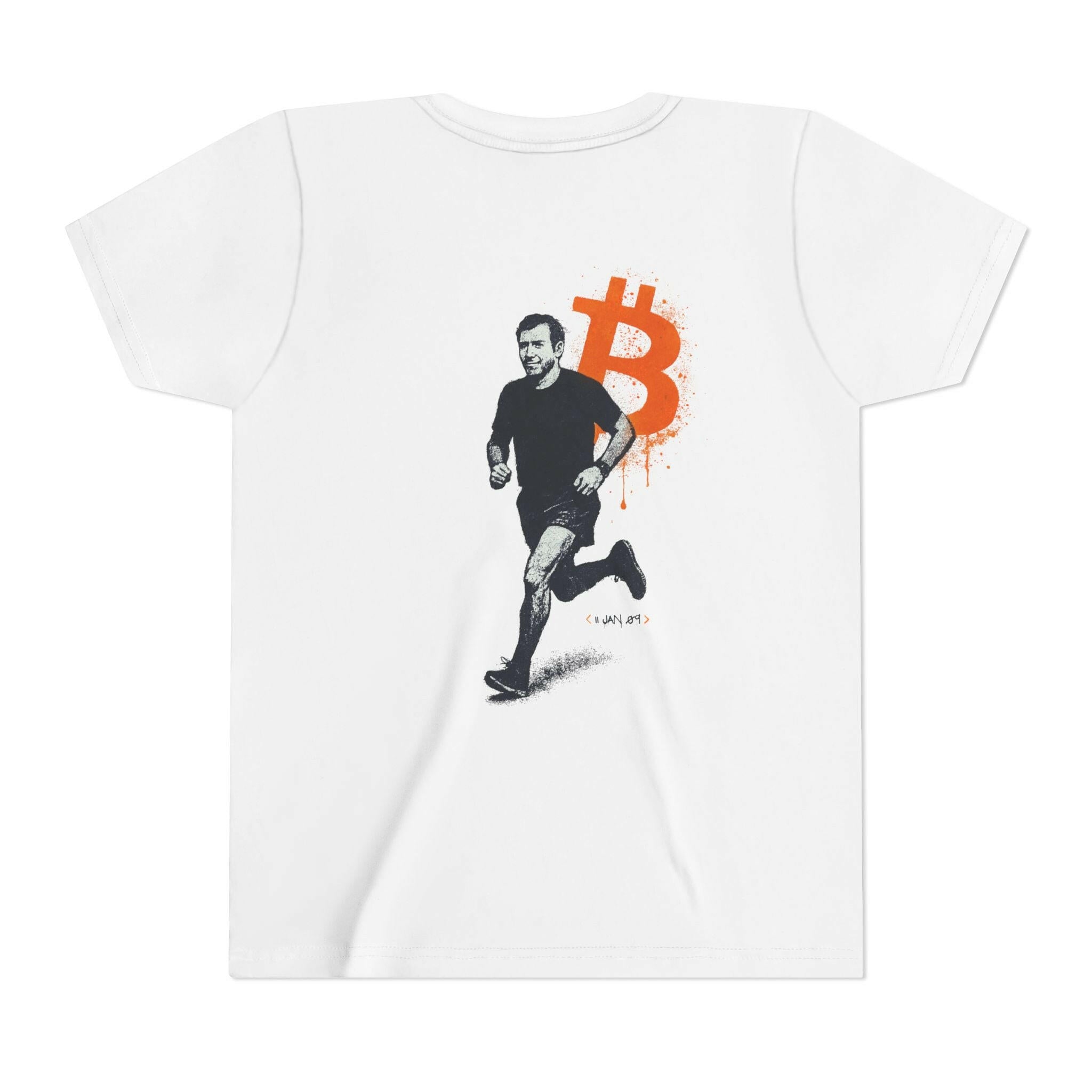 Running Bitcoin / Kid's T-Shirt - Lil'B - The Orange Habit