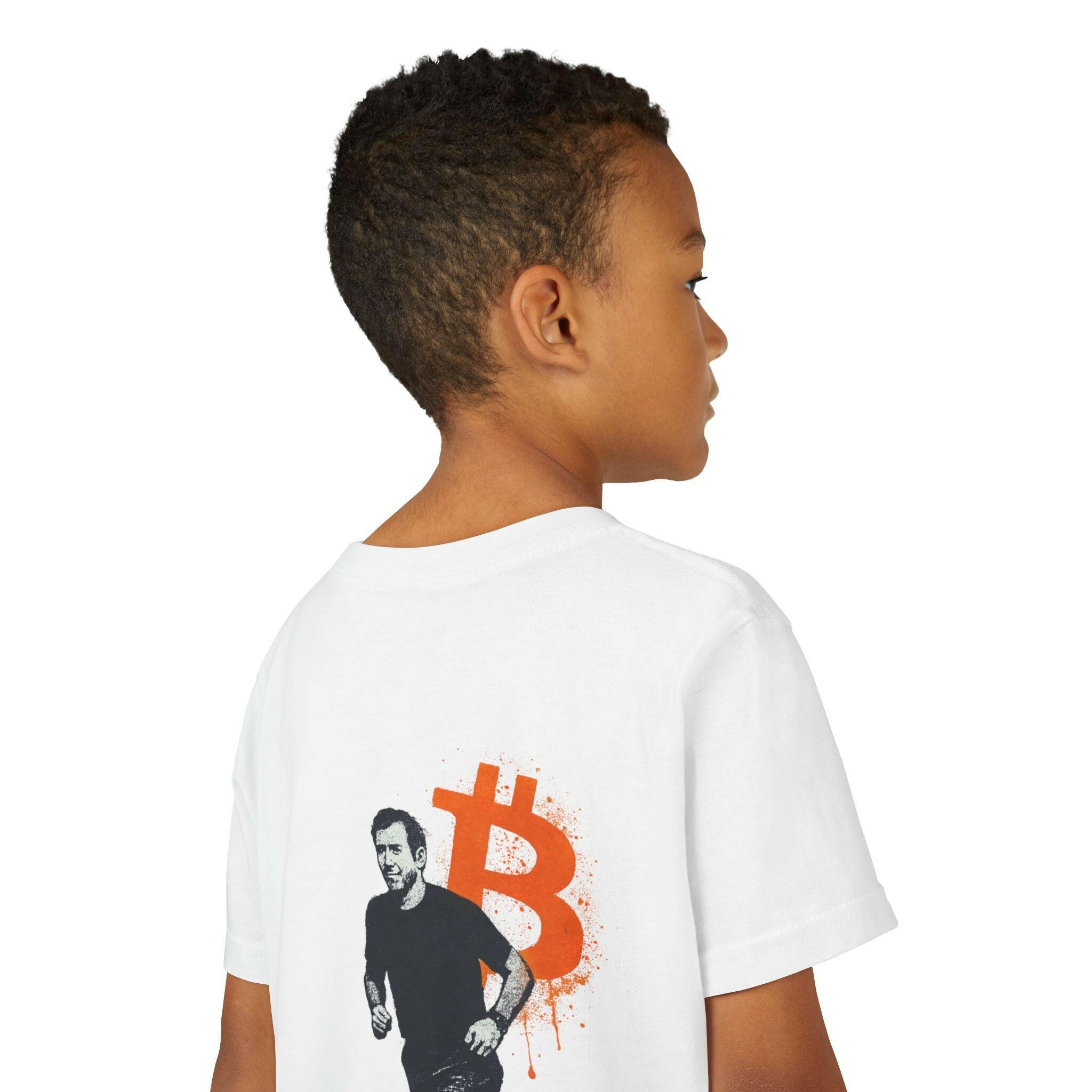 Running Bitcoin / Kid's T-Shirt - Lil'B - The Orange Habit