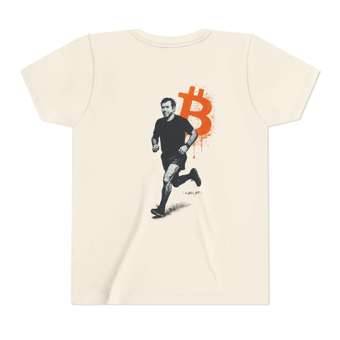 Running Bitcoin / Kid's T-Shirt - Lil'B - The Orange Habit