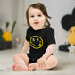 baby wearing the black SATOSHI Smiles Bitcoin Onesie - Lil'B - The Orange Habit