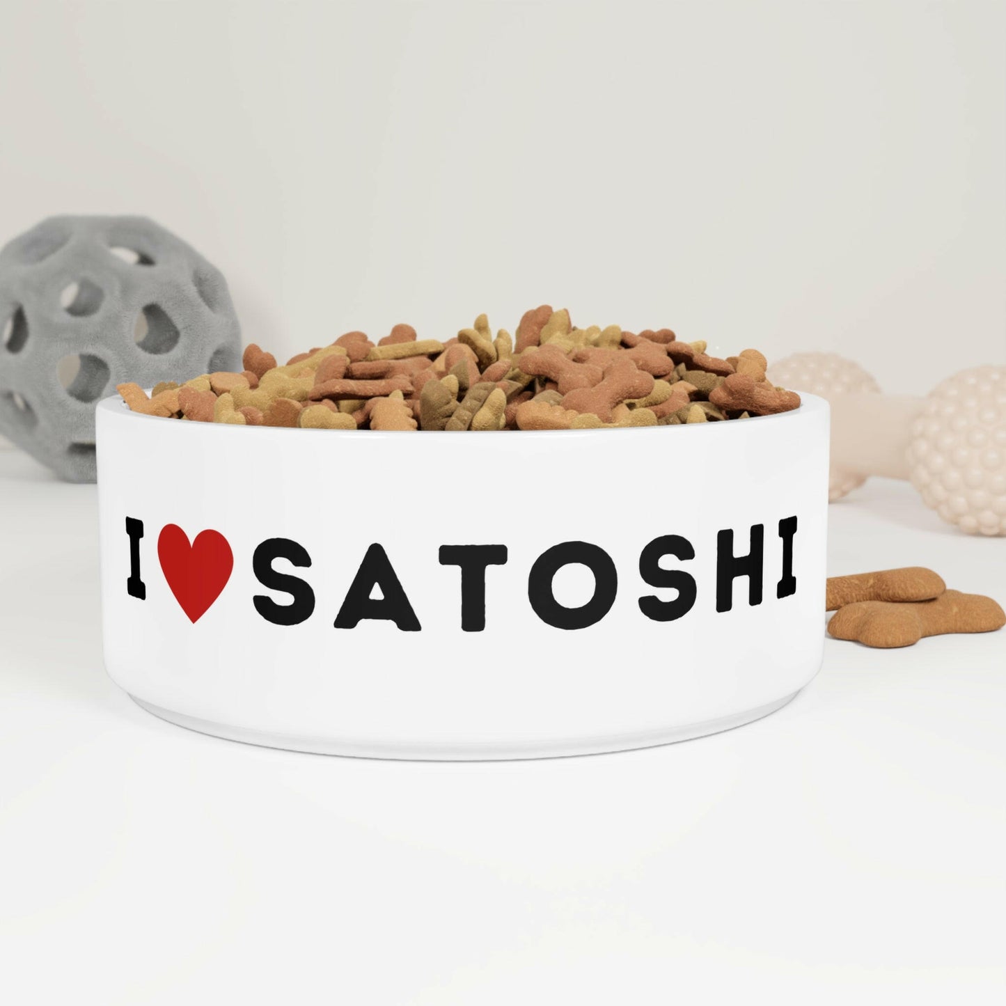 I HEART Satoshi / Pet Bowl - Maison Toshi - The Orange Habit