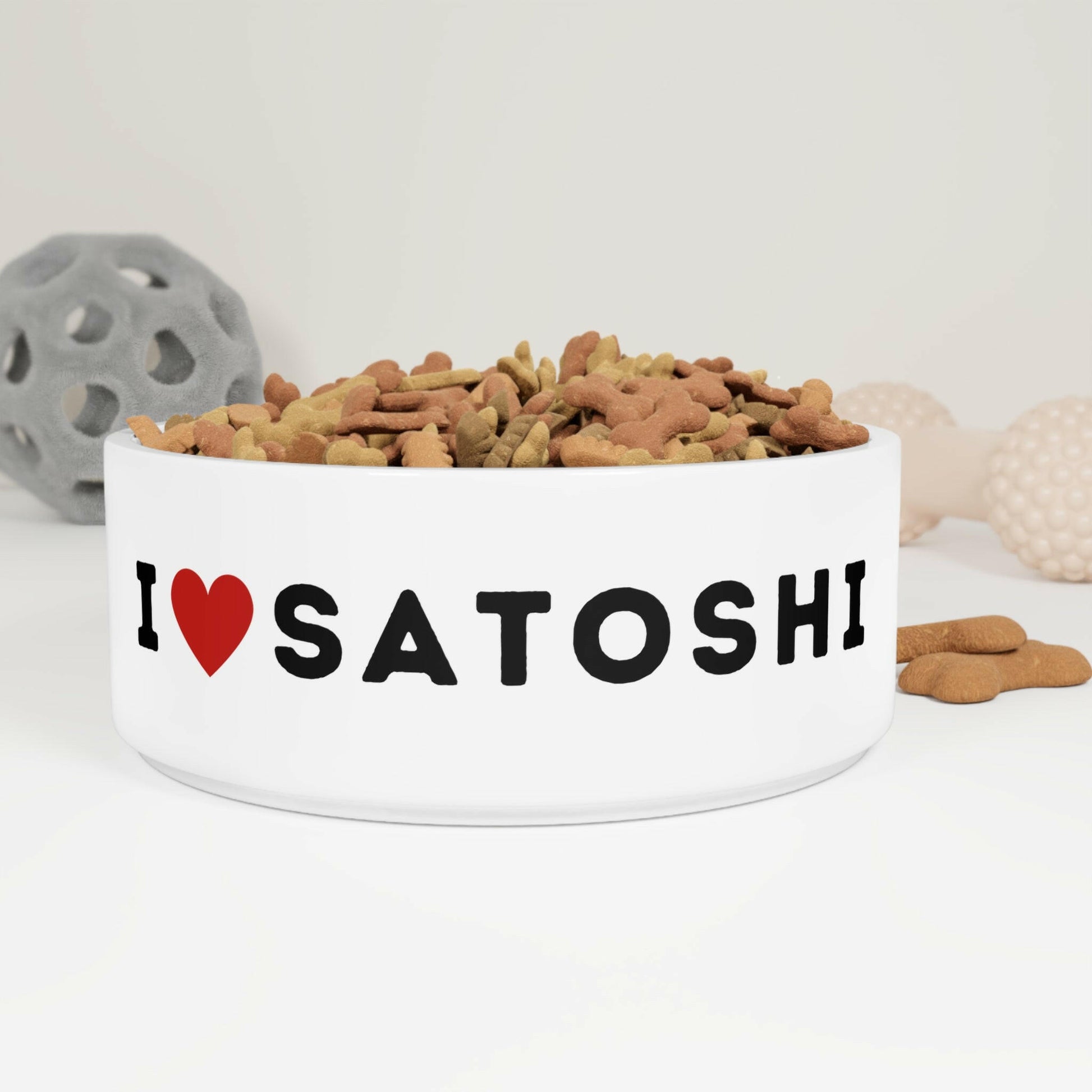I HEART Satoshi / Pet Bowl - Maison Toshi - The Orange Habit