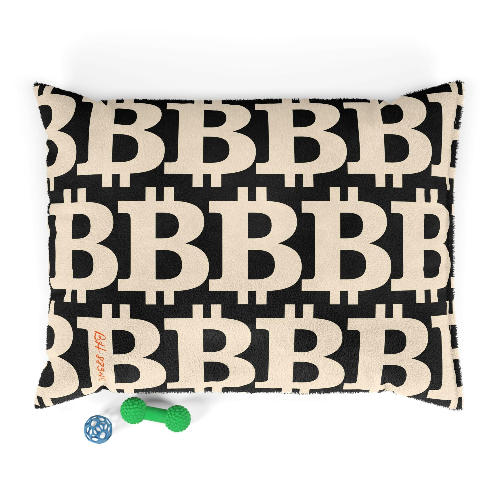 Bitcoin Pet Bed / The B Black Edition - Maison Toshi - The Orange Habit