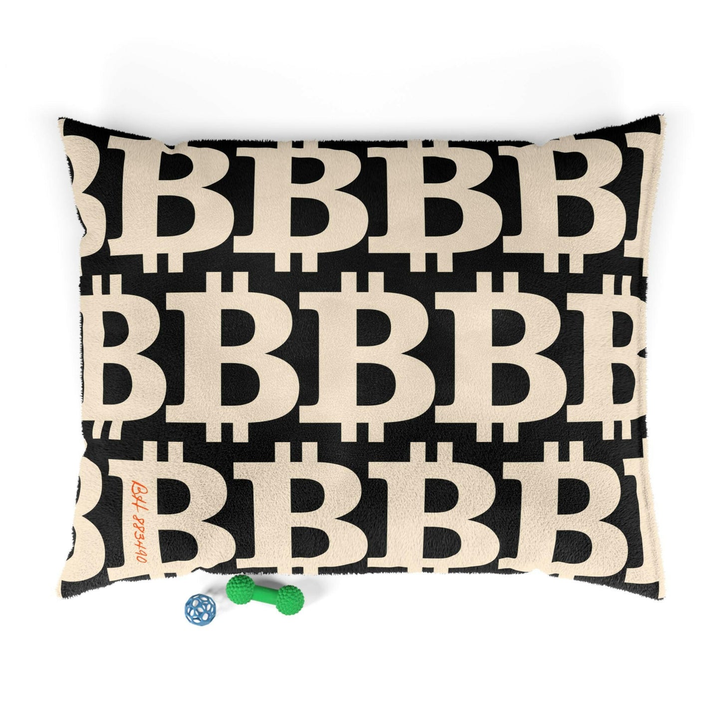 Bitcoin Pet Bed / The B Black Edition - Maison Toshi - The Orange Habit