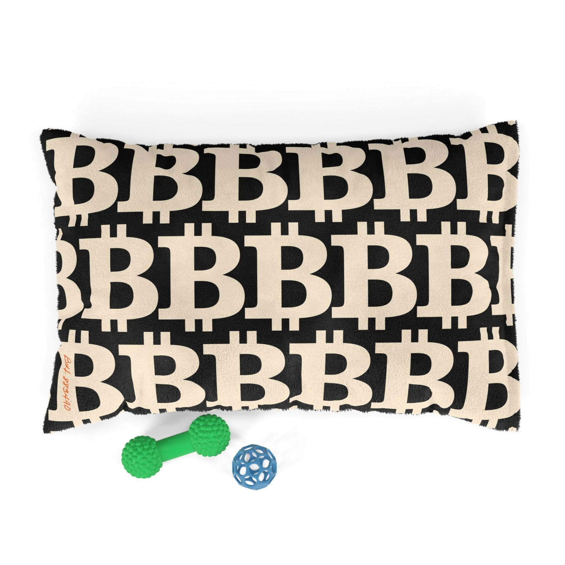 Bitcoin Pet Bed / The B Black Edition - Maison Toshi - The Orange Habit