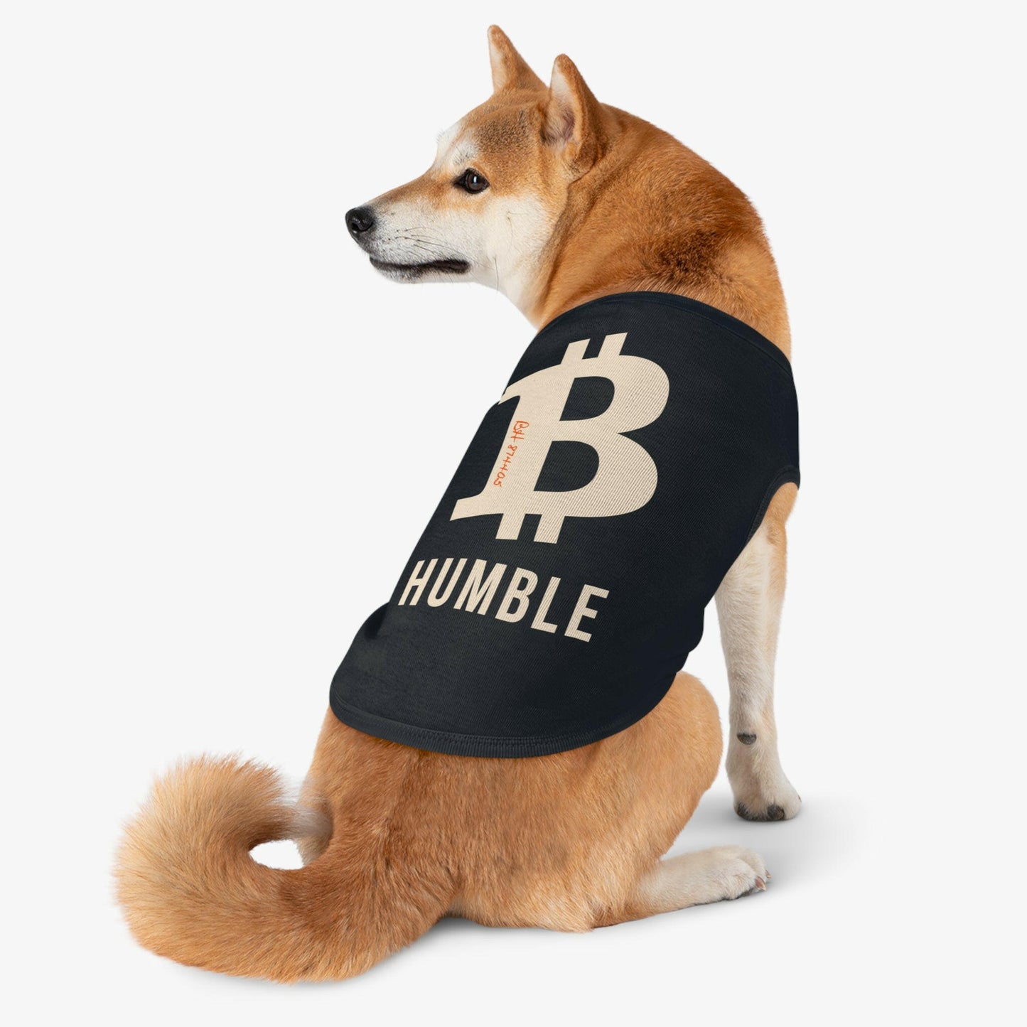 B Humble / Pet Bitcoin Tank Top - Maison Toshi - The Orange Habit