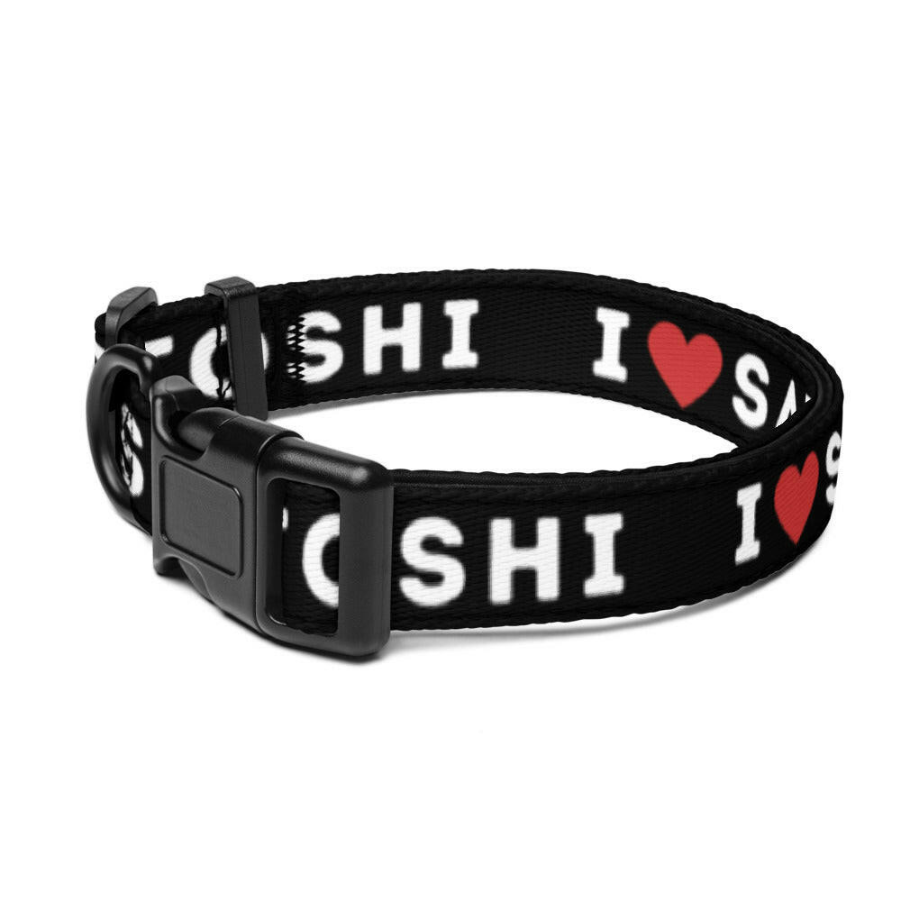 I Heart Satoshi / Bitcoin Dog Collar - Maison Toshi - The Orange Habit
