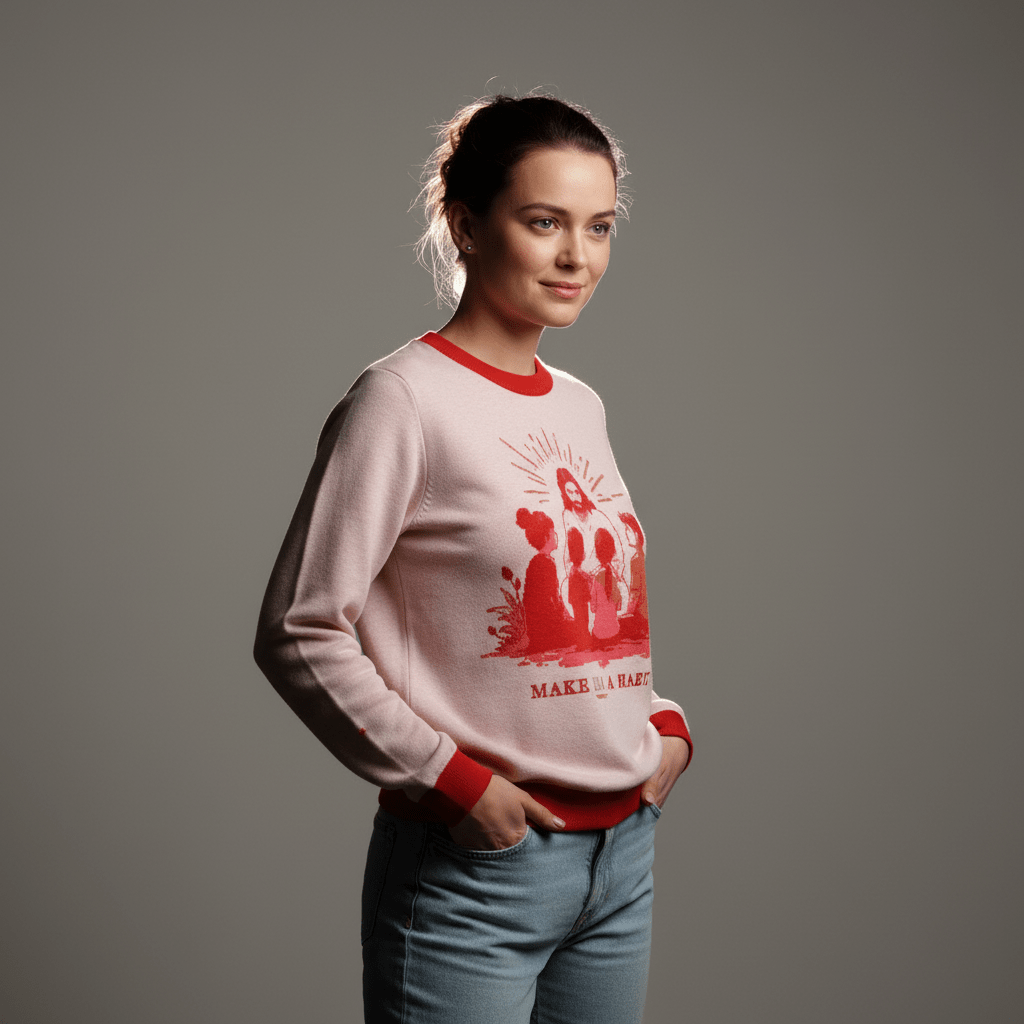 Make Him A Habit - Knitted Crewneck Sweater - SVRN Society