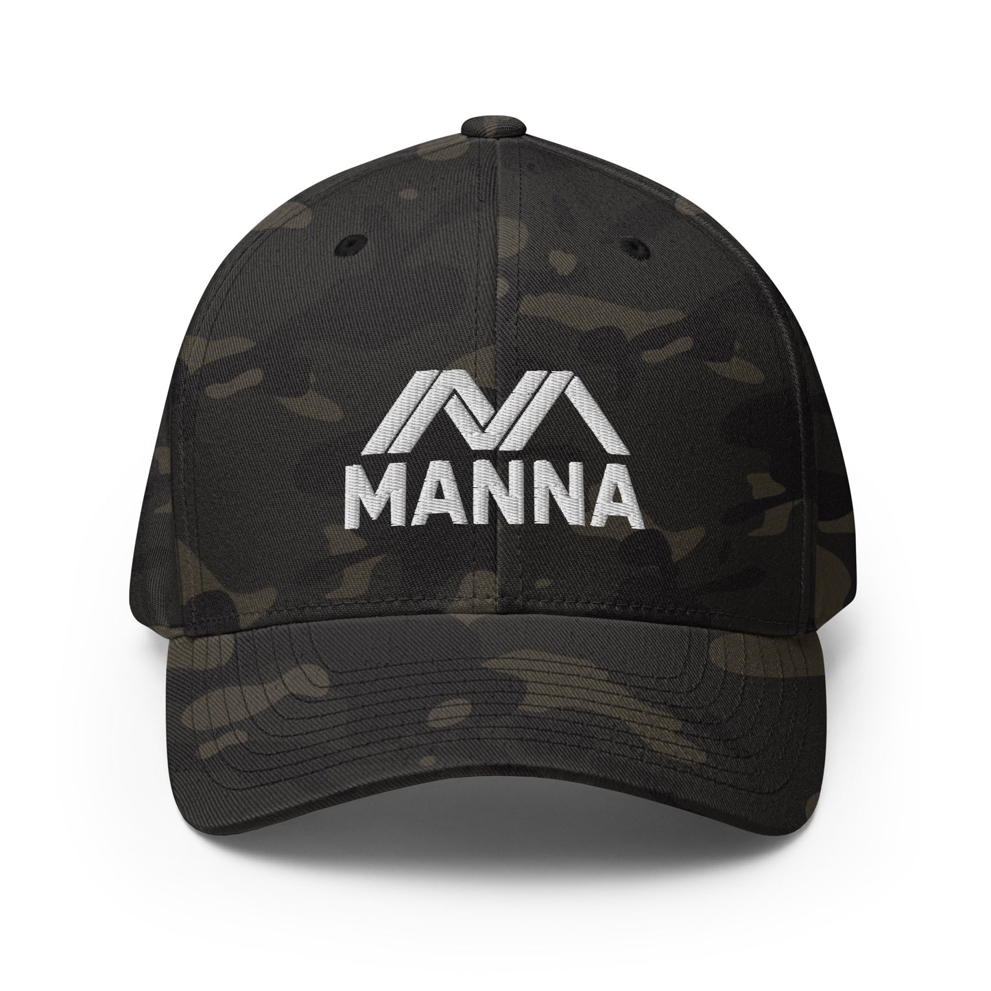 manna bitcoin fitted camo hat at SVRN Society