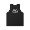Manna Bitcoin: Camiseta sin mangas con cuello redondo para hombre, negra