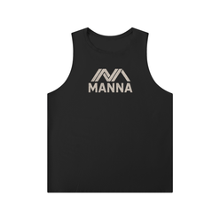 Manna Bitcoin: Camiseta sin mangas con cuello redondo para hombre, negra