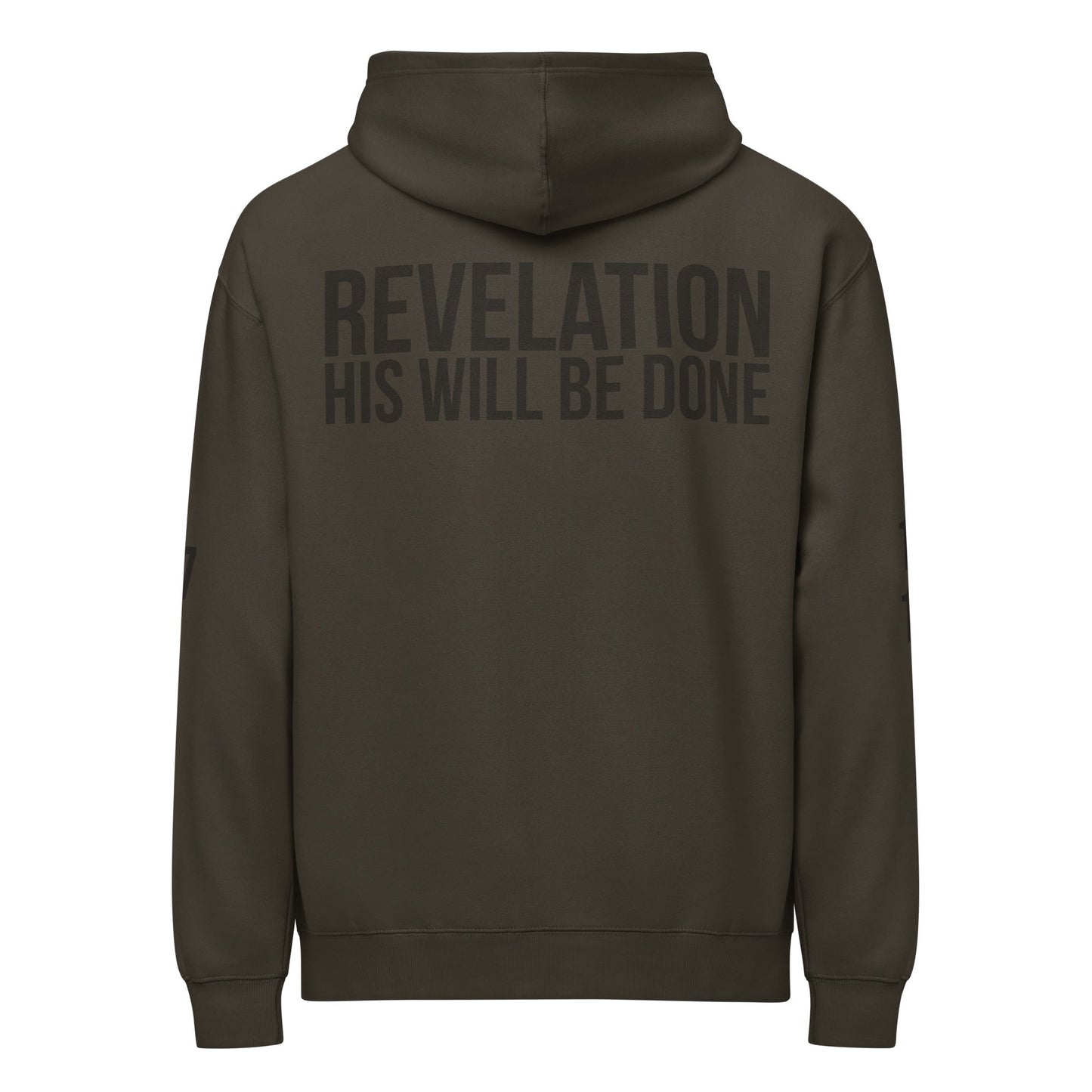 vintage black revelation 7 his will be done bible verse hoodie by praise society