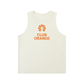 White tank top with 'Club Orange' logo on a white background