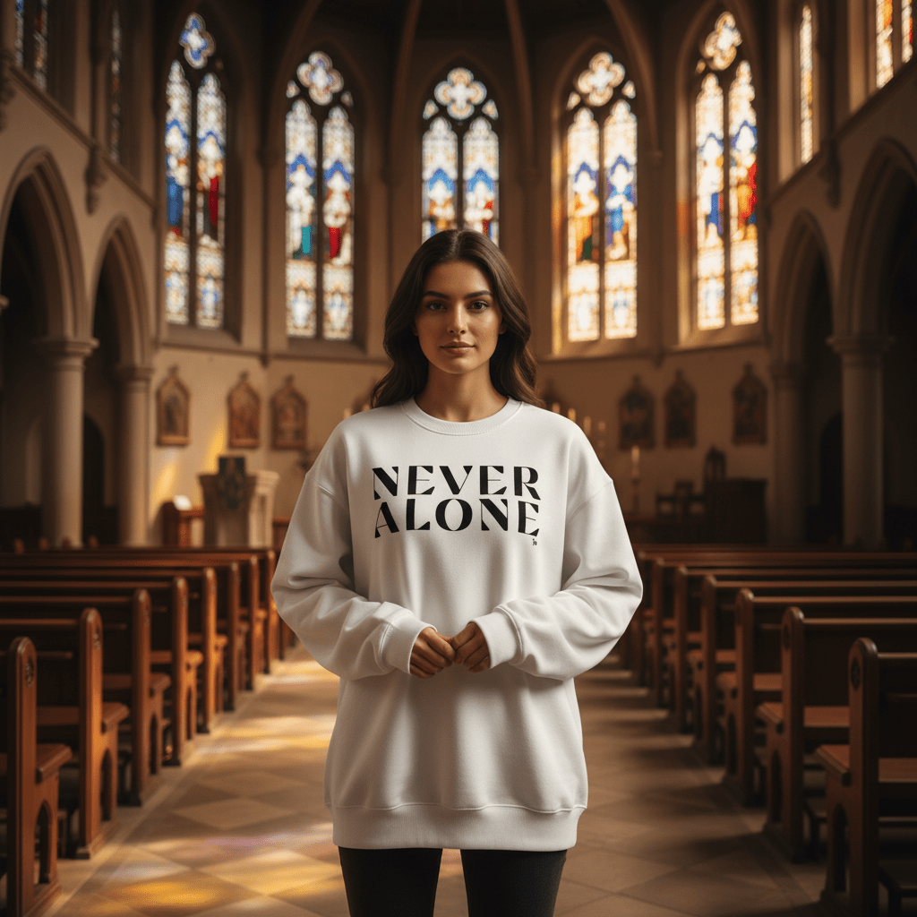 Never Alone Unisex Oversized Sweatshirt - SVRN Society