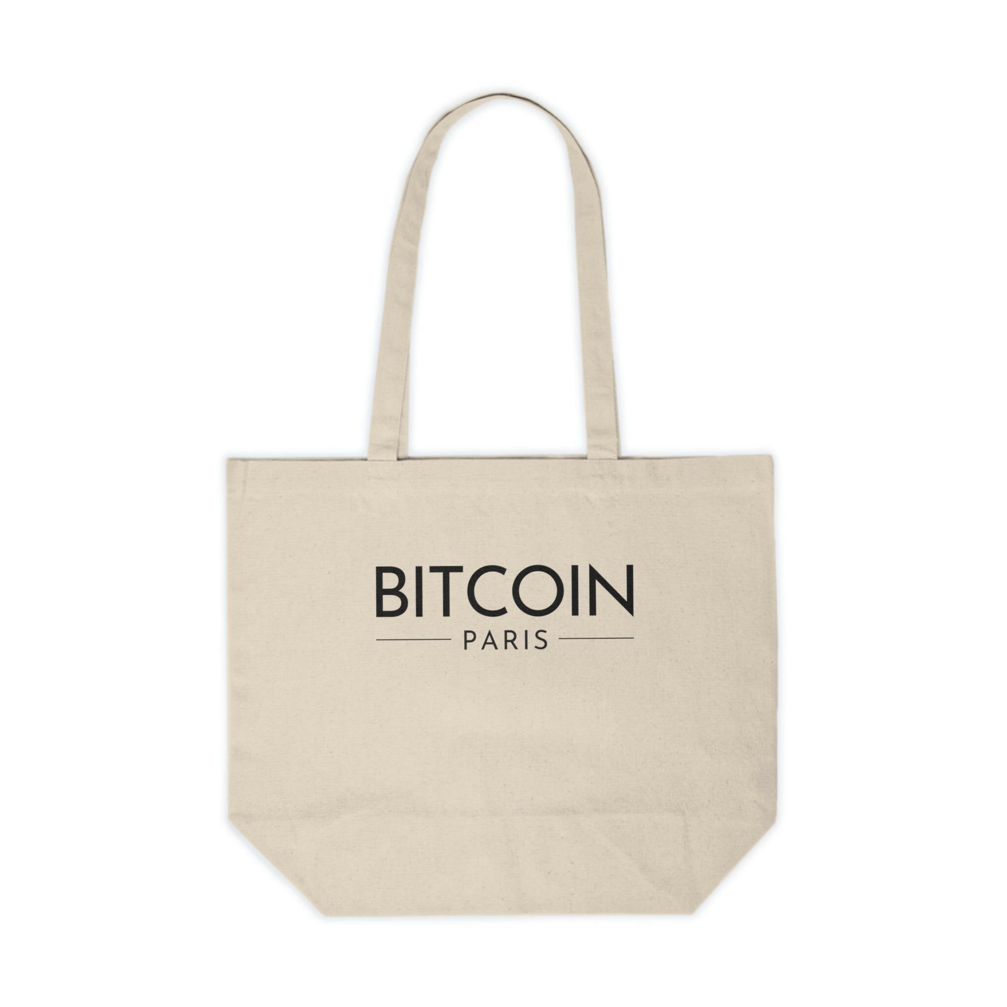 Bitcoin Paris / Canvas Tote - Nikki Nakamoto Bags - The Orange Habit