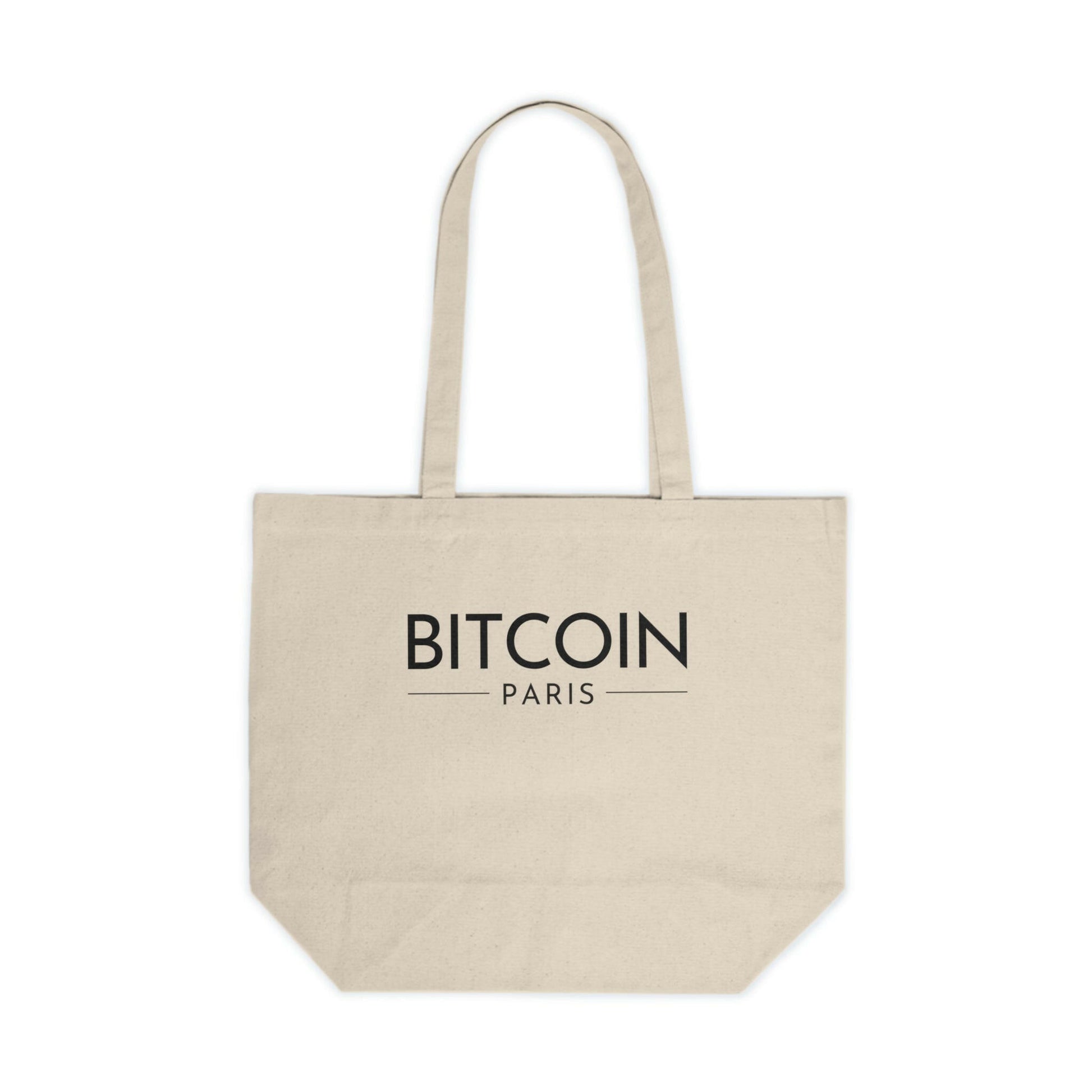 Bitcoin Paris / Canvas Tote - Nikki Nakamoto Bags - The Orange Habit