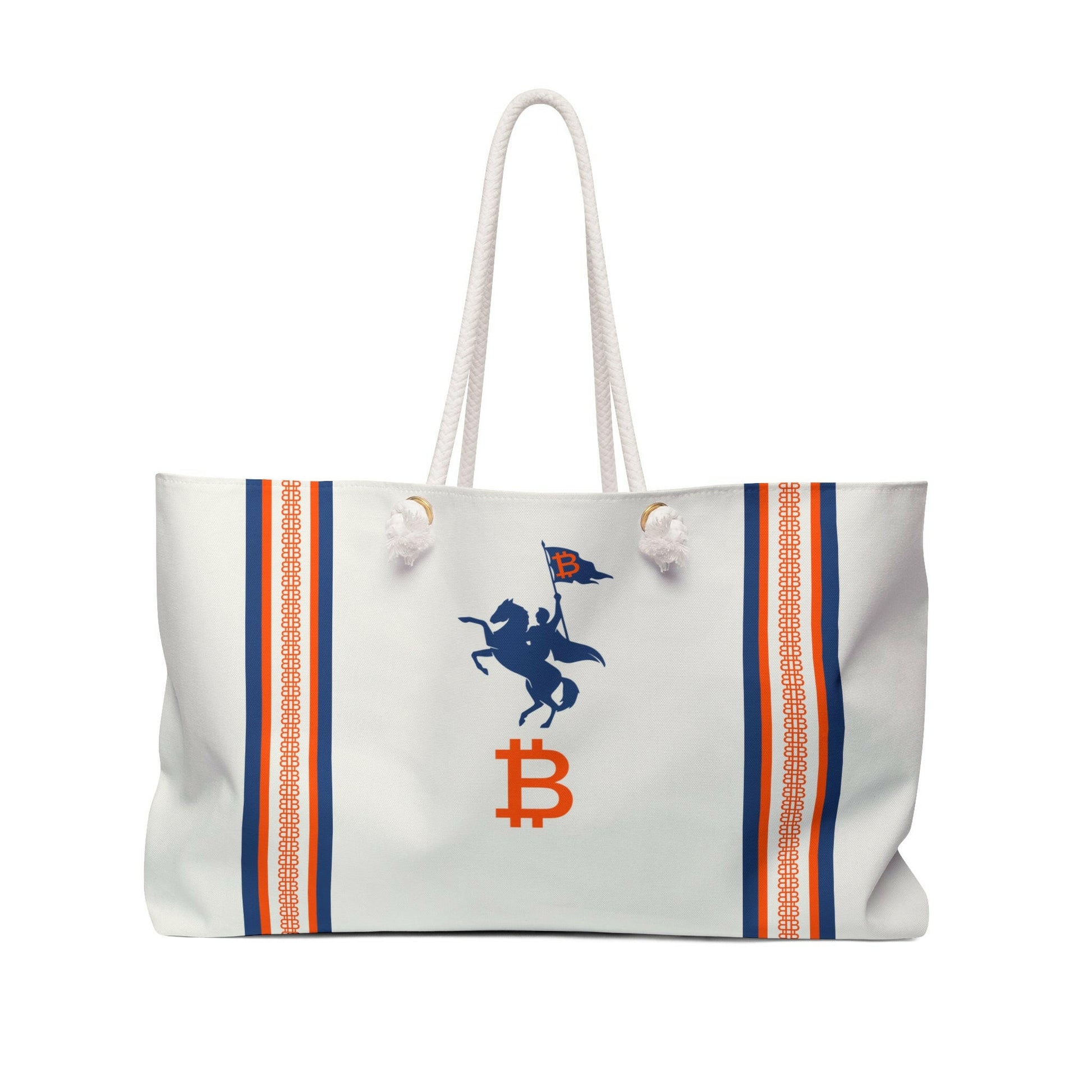 Soft Revolution / Bitcoin Weekender Bag - Nikki Nakamoto Bags - The Orange Habit