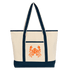 Crab B / Large Canvas Bitcoin Tote - Nikki Nakamoto Bags - The Orange Habit