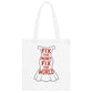Fix The Money / Bitcoin Tote Bag - Nikki Nakamoto Bags - The Orange Habit