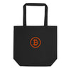 Branded / Organic Cotton Embroidered Bitcoin Tote Bag - Nikki Nakamoto Bags - The Orange Habit