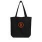Branded / Organic Cotton Embroidered Bitcoin Tote Bag - Nikki Nakamoto Bags - The Orange Habit