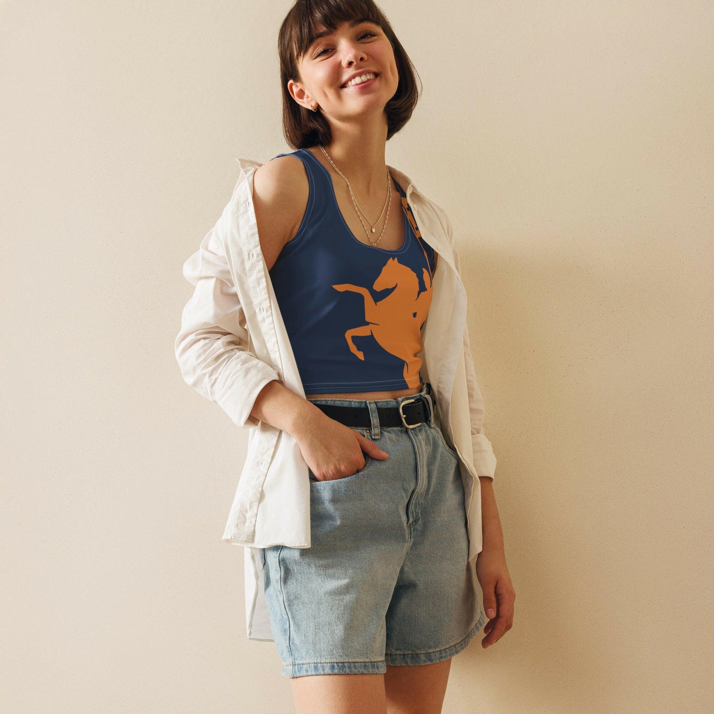 Soft Revolution / Bitcoin Crop Top - Nikki Nakamoto - The Orange Habit