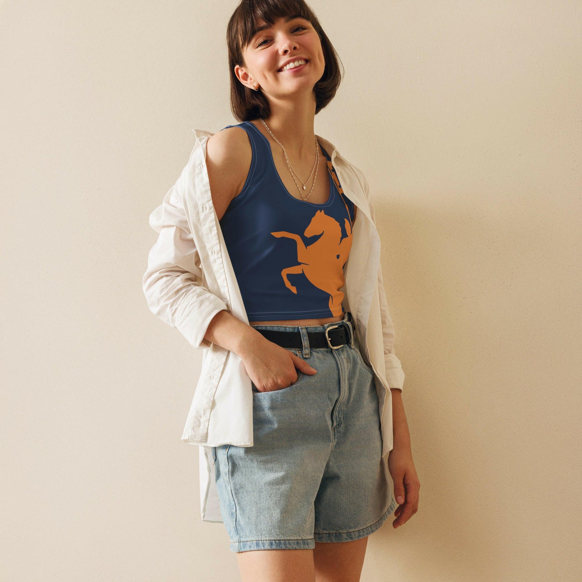 Soft Revolution / Bitcoin Crop Top - Nikki Nakamoto - The Orange Habit