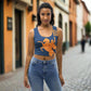 Soft Revolution / Bitcoin Crop Top - Nikki Nakamoto - The Orange Habit
