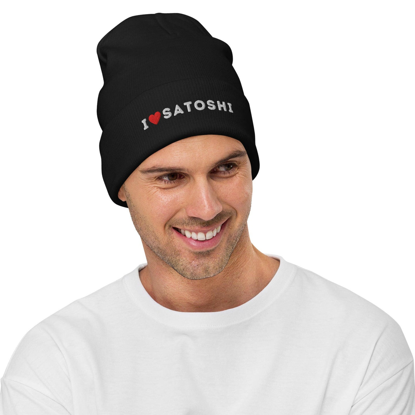I HEART SATOSHI / Bitcoin Beanie - Nikki Nakamoto - The Orange Habit