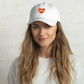 I Heart Satoshi / Bitcoin Dad Hat - Nikki Nakamoto Hats - The Orange Habit