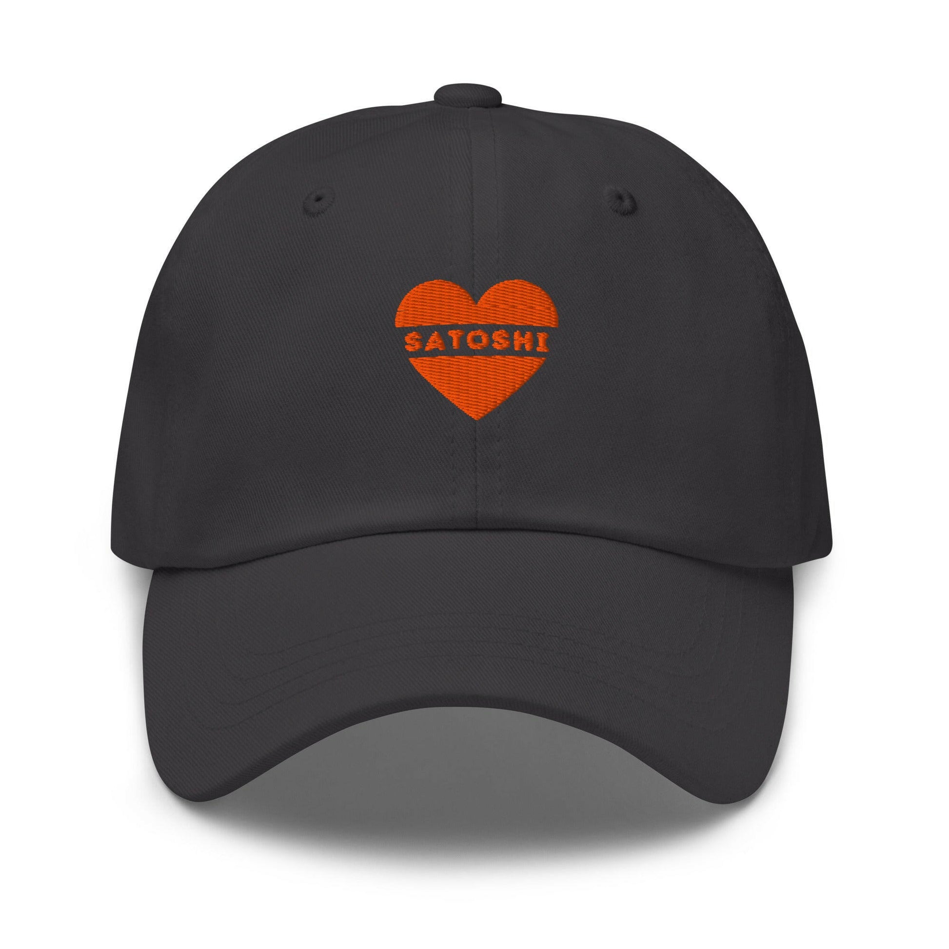 I Heart Satoshi / Bitcoin Dad Hat - Nikki Nakamoto Hats - The Orange Habit