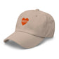 I Heart Satoshi / Bitcoin Dad Hat - Nikki Nakamoto Hats - The Orange Habit